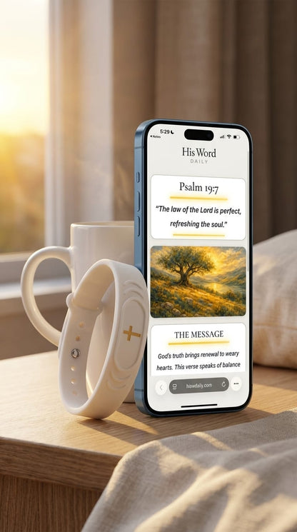 Daily Verse Band - Scripture on Your Wrist | One Tap a Day