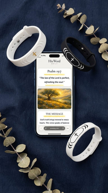 Daily Verse Band - Scripture on Your Wrist | One Tap a Day