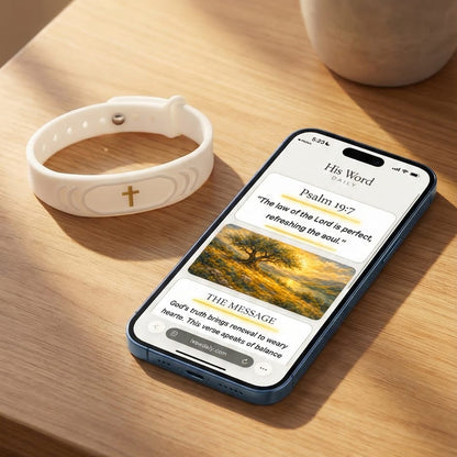 Daily Verse Band - Scripture on Your Wrist | One Tap a Day